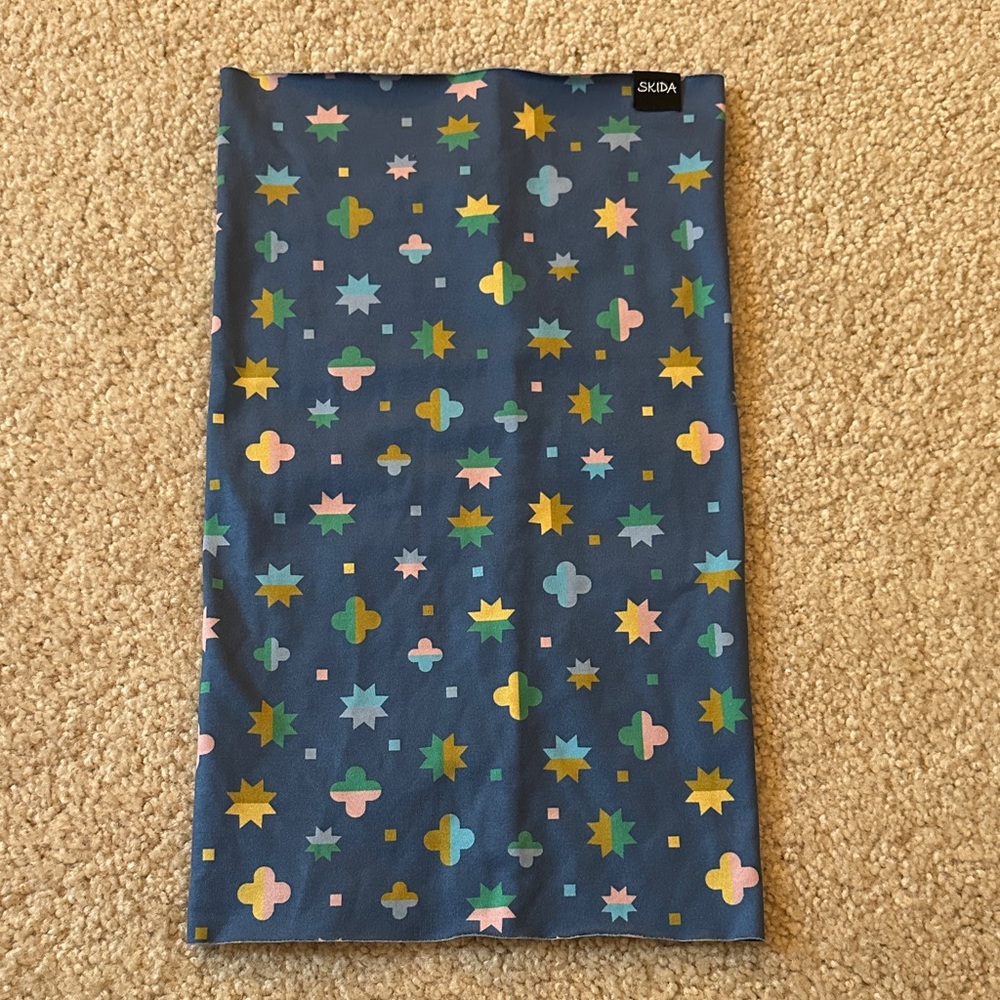 Skida Blue Patterned Face Mask